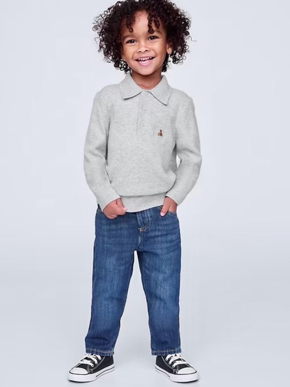 Gap NEW Straight Relaxed Fit Toddler Jeans, Indigo Wash, Front & Back Pockets